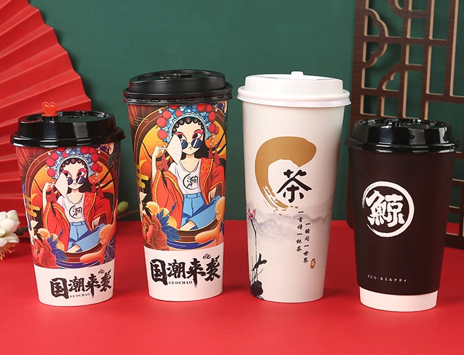 广东22盎司奶茶杯定做